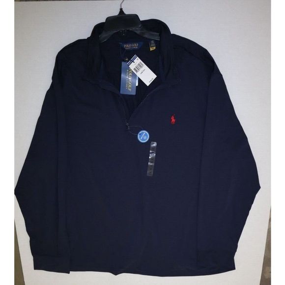 Polo Ralph Lauren Men's Sz 3XB Navy Long Sleeve 1/4 Zip Pullover Golf Shirt $148 - Picture 5 of 9